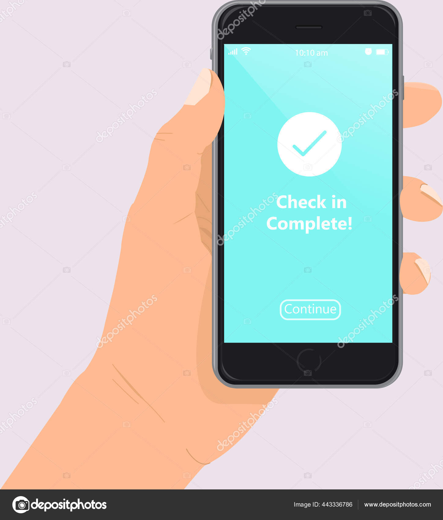 Контрольный Список Экране Смартфона Мбаппе Держит Руках Мобильный Телефон  Чек Стоковый вектор ©Lina_Lina 443336786
