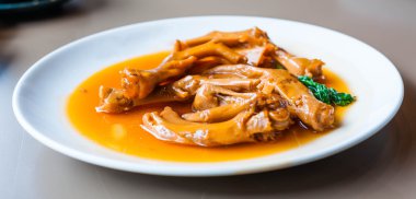 pişirilmiş ördek trotter, Çin mutfağı.