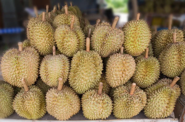 Durian na trhu — Stock fotografie
