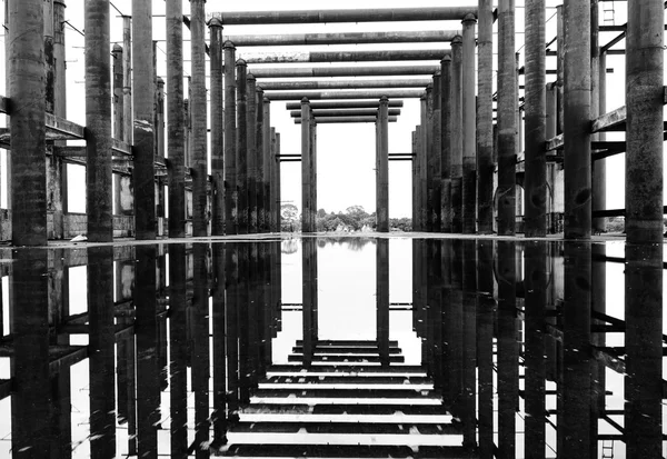 Siyah beyaz eski mimari