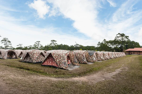 Tält i Phukradueng National Park — Stockfoto