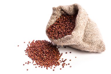 Yığın Quinoa, sağlıklı vegan gıda kavramı