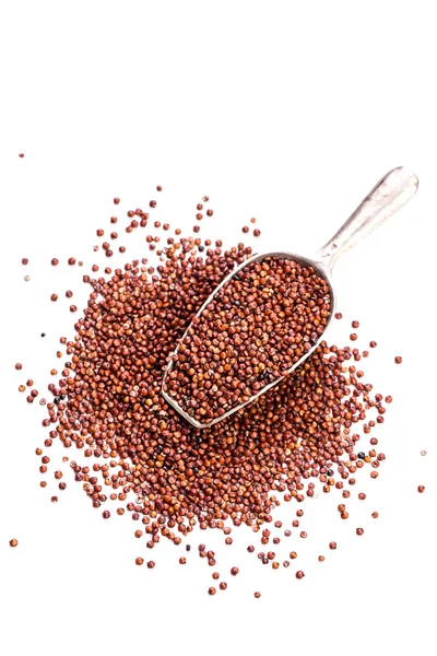 Σωρού της quinoa, έννοια υγιεινή για χορτοφάγους τροφίμων — Φωτογραφία Αρχείου