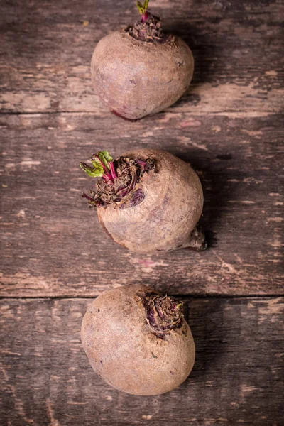 Fresh beetroot on wooden table , diet concept — Stock Photo, Image