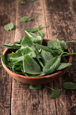 Taze organik kuzukulağı masada. sağlıklı gıda