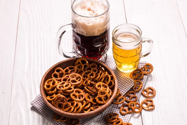 Verschiedene Biere flugfertig zur Verkostung, Vintage-Filter — Stockfoto