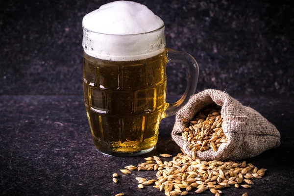 Verschiedene Biere flugfertig zur Verkostung, Vintage-Filter — Stockfoto