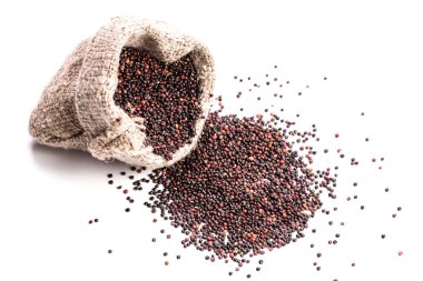 Yığın Quinoa, sağlıklı vegan gıda kavramı