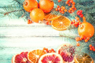 Arka plan, vintage filtre, yumuşak odak Noel dekorasyon