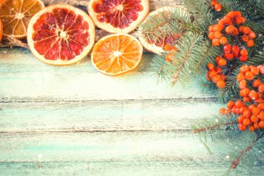 Arka plan, vintage filtre, yumuşak odak Noel dekorasyon