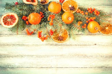 Arka plan, vintage filtre, yumuşak odak Noel dekorasyon