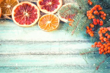 Arka plan, vintage filtre, yumuşak odak Noel dekorasyon