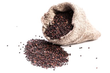 Yığın Quinoa, sağlıklı vegan gıda kavramı