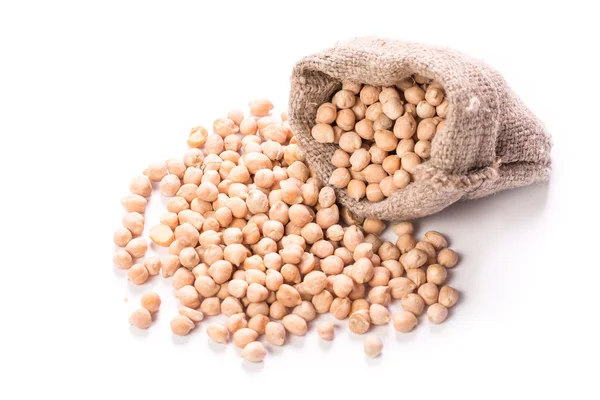 素朴な背景、健康食品のコンセプトにヒヨコ豆 — ストック写真