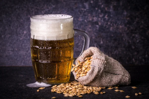 Assorted Beers in a Flight Ready for Tasting,vintage filter — Stock Photo, Image