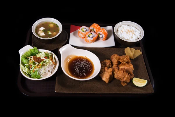 Set de alimentos de sushi de Japón —  Fotos de Stock