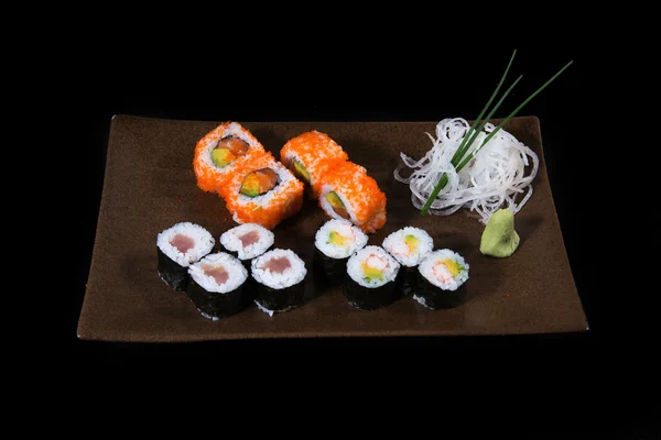 Set de rollos de sushi —  Fotos de Stock