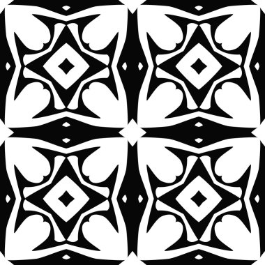 Çizgiler ve geometrik şekiller parçalarını sorunsuz vektör doku.