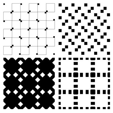 Set sorunsuz siyah - beyaz doku .