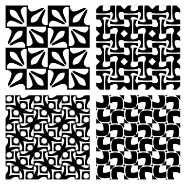 Set sorunsuz siyah - beyaz doku .