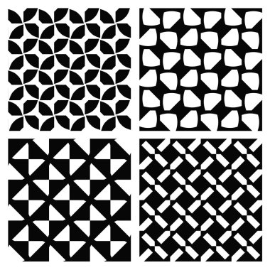 Set sorunsuz siyah - beyaz doku .