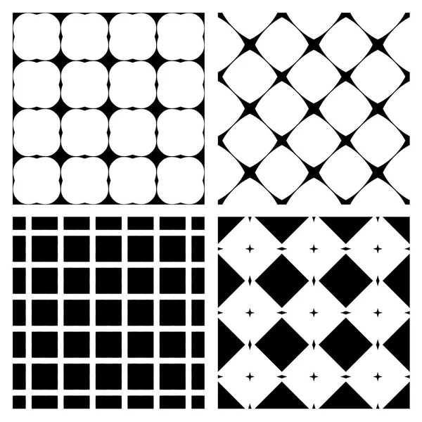 Встановити безшовну чорно-білу текстуру  . — стоковий вектор