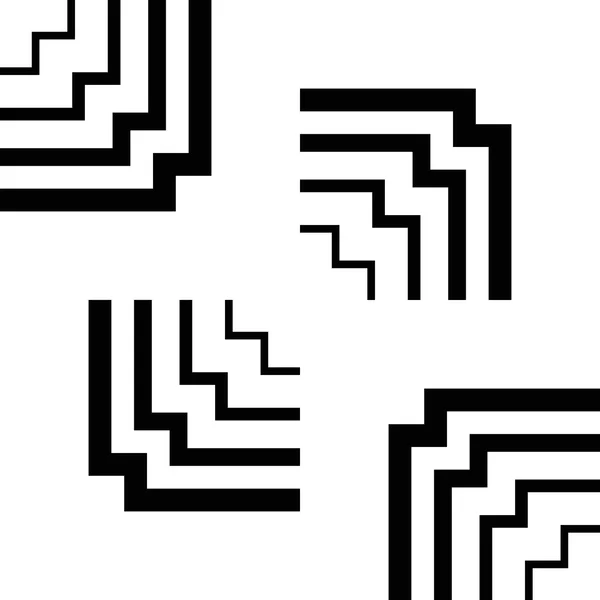 Texture vectorielle transparente des lignes et des formes géométriques . — Image vectorielle