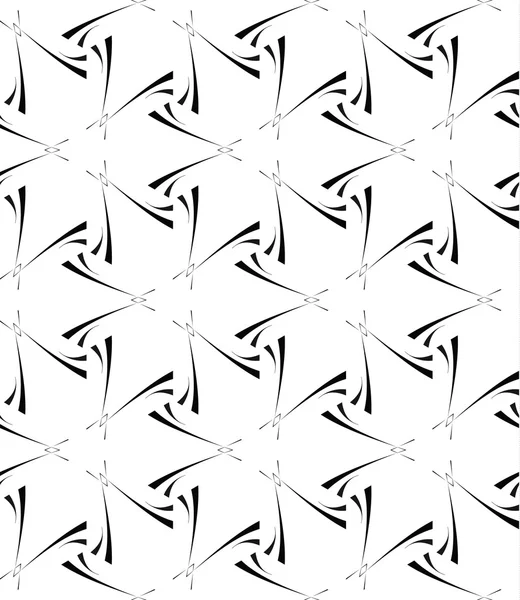 Vector naadloze textuur van lijnen en geometrische vormen. — Stockvector