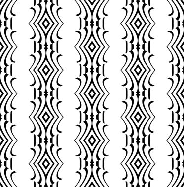Çizgiler ve geometrik şekiller parçalarını sorunsuz vektör doku.