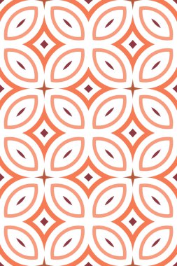 Çizgiler ve geometrik şekiller parçalarını sorunsuz vektör doku.