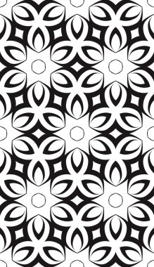 Çizgiler ve geometrik şekiller parçalarını sorunsuz vektör doku.