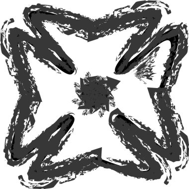 Çizgiler ve geometrik şekiller parçalarını sorunsuz vektör doku.