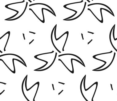 Çizgiler ve geometrik şekiller parçalarını sorunsuz vektör doku.