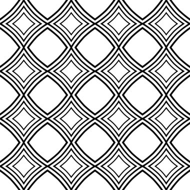 Çizgiler ve geometrik şekiller parçalarını sorunsuz vektör doku.