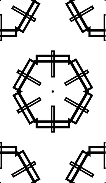 Бесшовная черно-белая векторная текстура в виде стилизованной — стоковый вектор