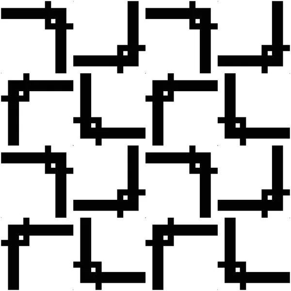 Kesintisiz beyaz siyah vektör doku şeklinde stilize 