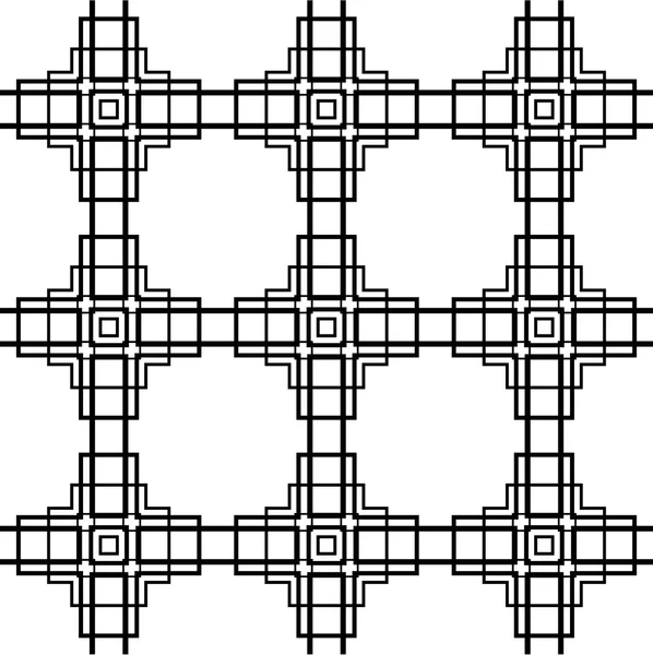 Nahtlose schwarz-weiße Vektortextur in Form von stilisierten — Stockvektor