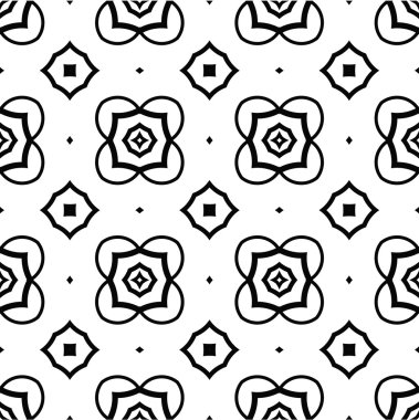 Çizgiler ve geometrik şekiller parçalarını sorunsuz vektör doku.