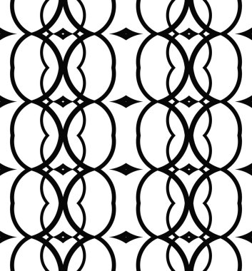 Çizgiler ve geometrik şekiller parçalarını sorunsuz vektör doku.