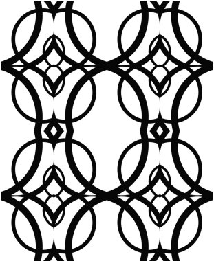 Çizgiler ve geometrik şekiller parçalarını sorunsuz vektör doku.