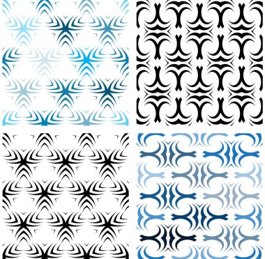 Geometrik şekil unsurları yinelenen sorunsuz doku kümesi