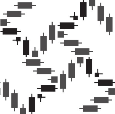 Çizgiler ve geometrik şekiller parçalarını sorunsuz vektör doku.