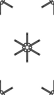 Çizgiler ve geometrik şekiller parçalarını sorunsuz vektör doku.