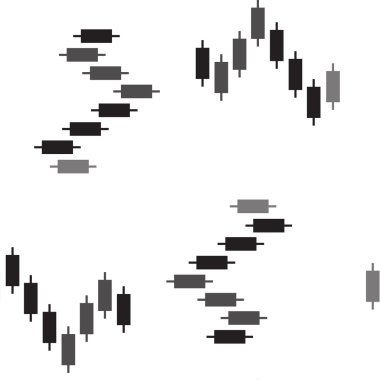 Çizgiler ve geometrik şekiller parçalarını sorunsuz vektör doku.