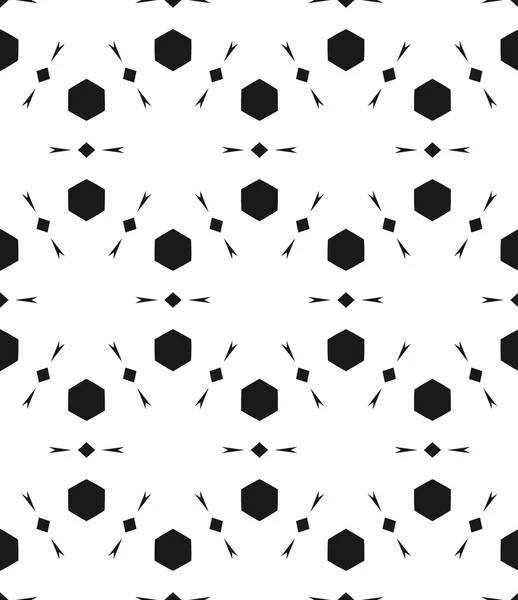 行との要素のシームレスな黒と白のベクトル テクスチャ — ストックベクタ
