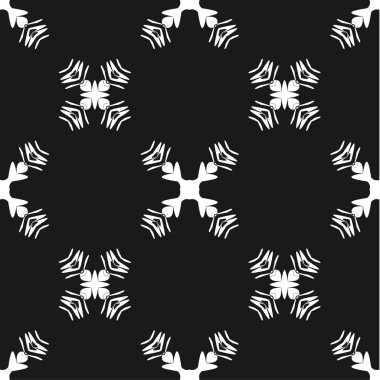 Kesintisiz beyaz siyah vektör doku hatları ve unsurları