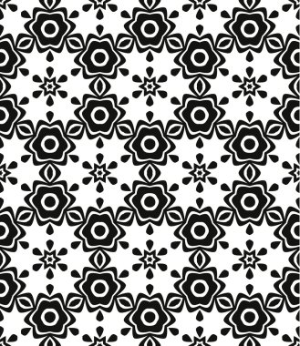 Kesintisiz beyaz siyah vektör doku hatları ve unsurları