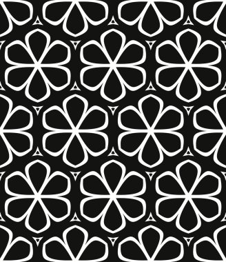 Kesintisiz beyaz siyah vektör doku hatları ve unsurları