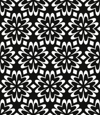 Kesintisiz beyaz siyah vektör doku hatları ve unsurları