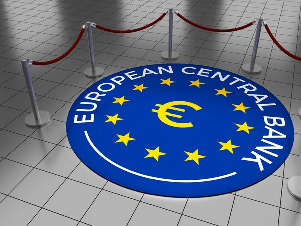 ECB Bank Sentral Eropa — Stok Foto